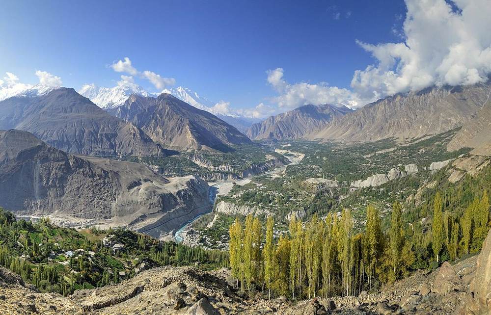 Hunza Valley viewed from Eagle's Nest, Karimabad